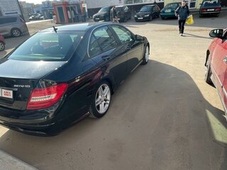 2011 Mercedes-Benz C-Класс 180 BlueEFFICIENCY III (W204) Рестайлинг, чёрный, 1242000 рублей, вид 2