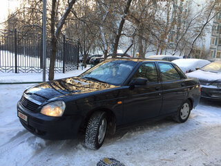 2007 Lada (ВАЗ) Priora I, чёрный, 450000 рублей, вид 1