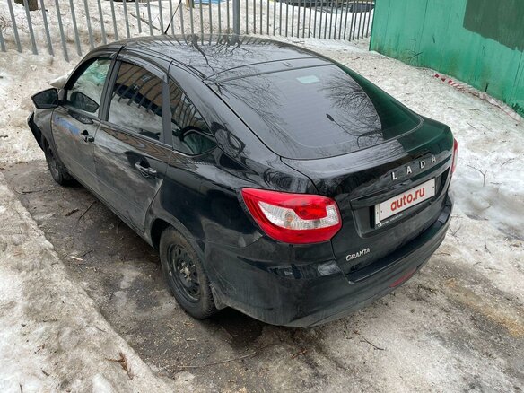 2023 Lada (ВАЗ) Granta I Рестайлинг, чёрный - вид 2