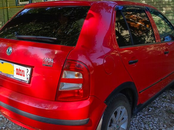 2001 Skoda Fabia I, красный, 260000 рублей