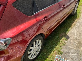 2008 Mazda 3 I (BK) Рестайлинг, красный, 700000 рублей, вид 3