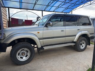 1997 Toyota Land Cruiser 80 Series Рестайлинг, серебристый, 3500000 рублей, вид 2