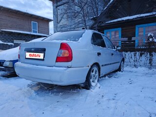 2004 Hyundai Accent ТагАЗ II, серебристый, 160000 рублей, вид 1