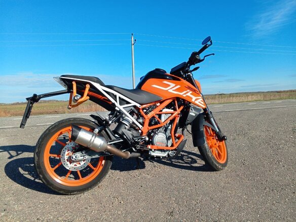 2017 KTM 390 Duke, оранжевый, 450000 рублей - вид 5