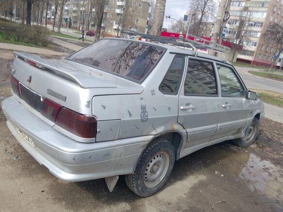 2007 Lada (ВАЗ) 2115, серебристый, 150000 рублей - вид 7