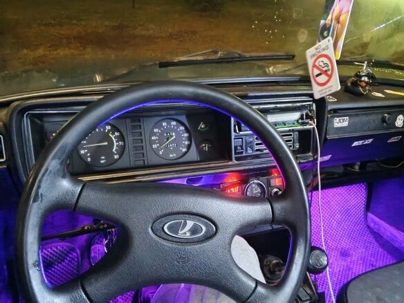 2003 Lada (ВАЗ) 2107, синий, 150000 рублей - вид 4