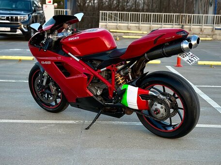 2010 Ducati 848, красный, 449000 рублей, вид 3