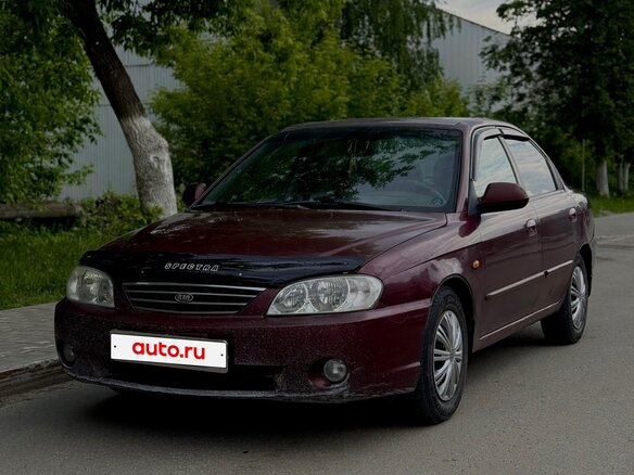 2007 Kia Spectra I Рестайлинг 2, красный, 230000 рублей