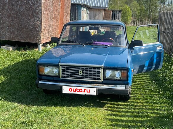2002 Lada (ВАЗ) 2107, синий, 120000 рублей