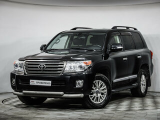 2013 Toyota Land Cruiser 200 Series Рестайлинг 1, чёрный, 2586000 рублей, вид 1