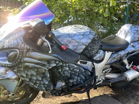 2001 Suzuki GSX 1300 R Hayabusa, синий, 750000 рублей, вид 4