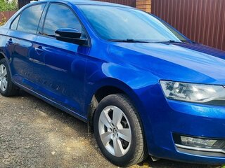 2017 Skoda Rapid I Рестайлинг, синий, 1350000 рублей, вид 3