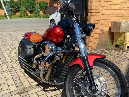 2002 Honda Shadow 750, красный, 515000 рублей, вид 4