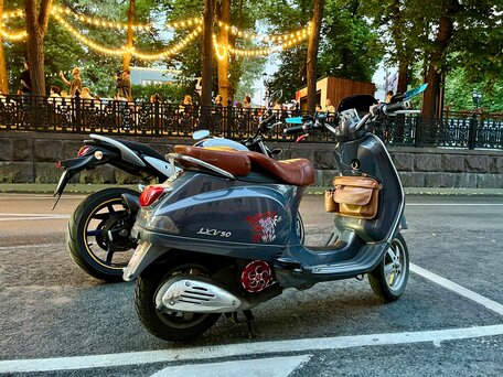 2002 Vespa LXV 125, фиолетовый, 264000 рублей, вид 3