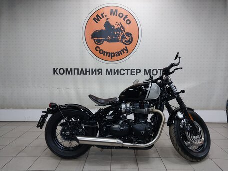 2024 Triumph Bonneville Bobber, чёрный, 1649000 рублей, вид 1