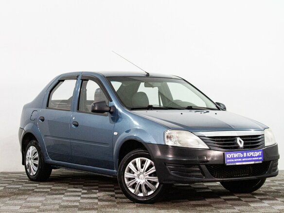 2010 Renault Logan I Рестайлинг, синий, 249000 рублей