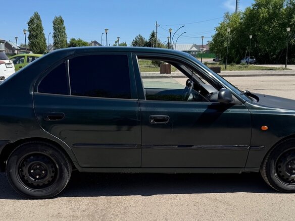 2002 Hyundai Accent II, зелёный, 190000 рублей - вид 6