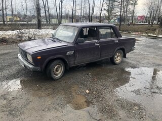 2002 Lada (ВАЗ) 2107, фиолетовый, 105000 рублей, вид 4