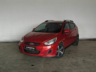 2013 Hyundai Solaris I, красный, 337000 рублей, вид 1