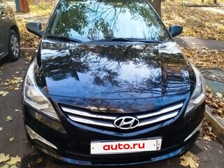 2014 Hyundai Solaris I Рестайлинг, чёрный, 880000 рублей, вид 1