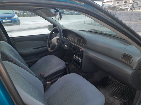 1997 Kia Sephia I Рестайлинг, синий, 99000 рублей - вид 6