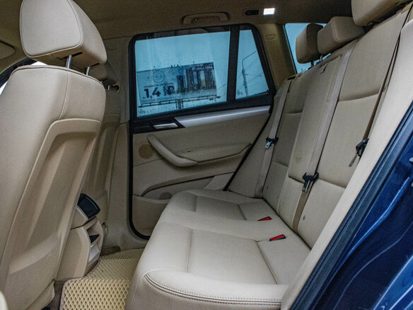 2012 BMW X3 20i xDrive II (F25), синий, 1400000 рублей - вид 18