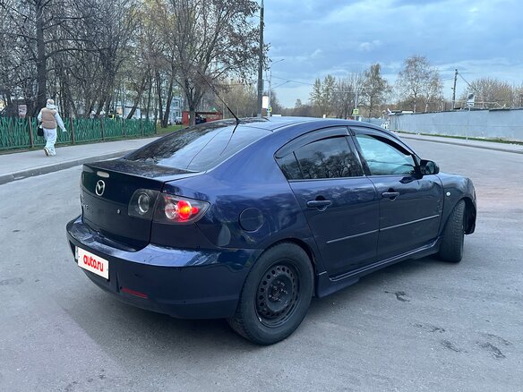 2008 Mazda 3 I (BK) Рестайлинг, синий, 400000 рублей - вид 3