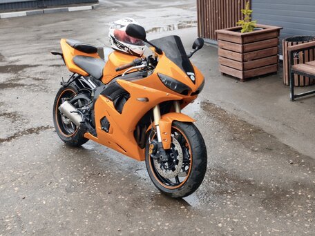 2005 Yamaha YZF-R6, оранжевый, 490000 рублей, вид 1
