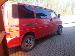 1997 Volkswagen Transporter Long T4, красный, 550000 рублей, вид 3