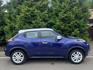 2015 Nissan Juke I Рестайлинг, синий, 1450000 рублей, вид 3