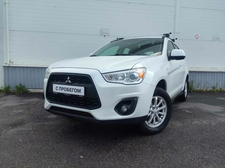 2014 Mitsubishi ASX I Рестайлинг, белый, 1070000 рублей, вид 1