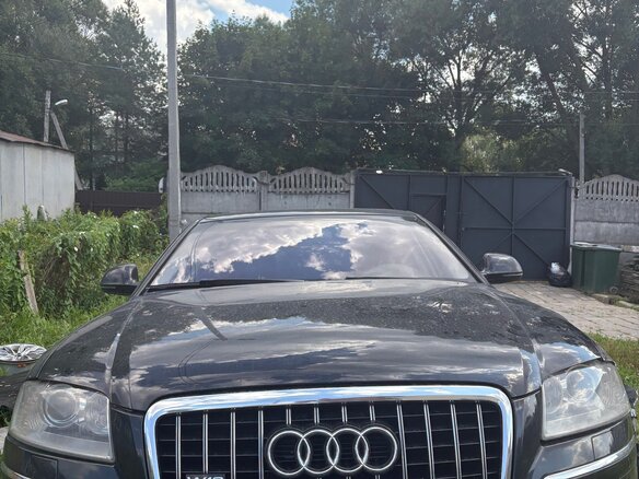 2007 Audi A8 II (D3) Рестайлинг, чёрный, 850000 рублей