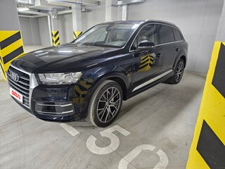 2017 Audi Q7 II (4M), синий, 4100000 рублей, вид 1