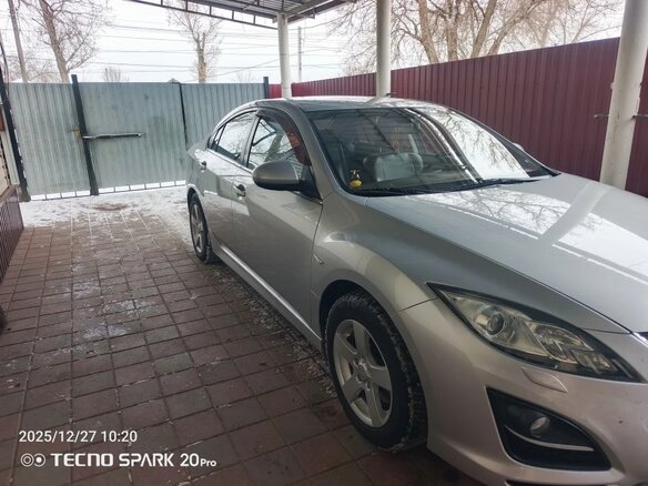 2010 Mazda 6 II (GH) Рестайлинг, серебристый, 1200000 рублей