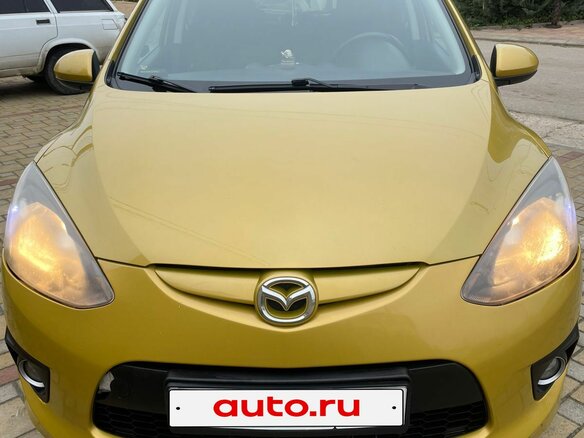 2008 Mazda 2 II (DE), жёлтый, 570000 рублей