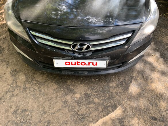 2014 Hyundai Solaris I Рестайлинг, чёрный - вид 1