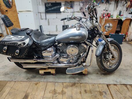 2000 Yamaha XVS1100, серебристый, 590000 рублей, вид 1