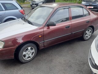 2007 Hyundai Accent ТагАЗ II, красный, 210000 рублей, вид 4
