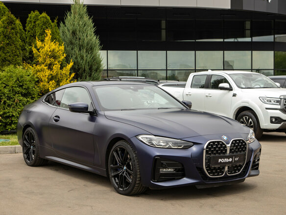 2022 BMW 4 серии 430i xDrive G22, G23, G26, синий - вид 1