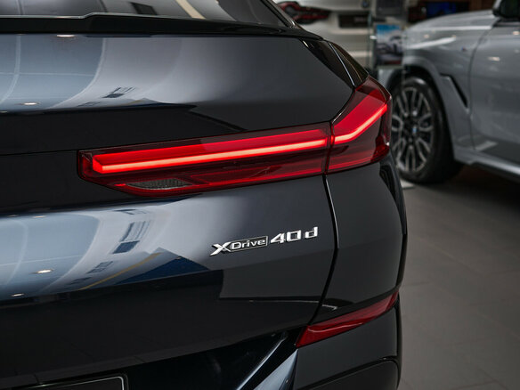 2024 BMW X6 40d III (G06) Рестайлинг, синий, 17300000 рублей - вид 9