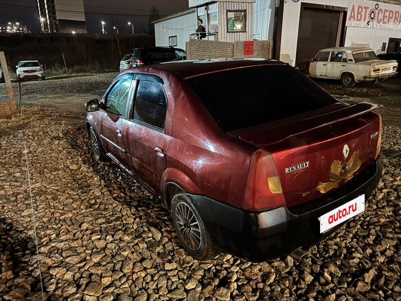 2009 Renault Logan I, красный, 115000 рублей - вид 3