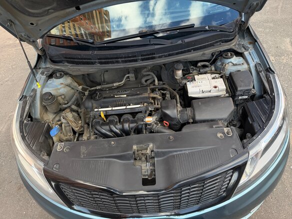 2012 Kia Rio 4-speed III, голубой, 835000 рублей - вид 8