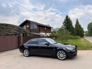 2007 BMW 5 серии 530xd V (E60/E61) Рестайлинг, чёрный, 1500000 рублей, вид 2