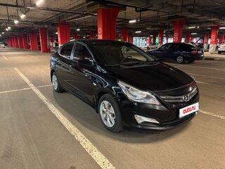2016 Hyundai Solaris I Рестайлинг, чёрный, 595000 рублей, вид 3