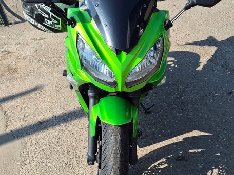 2012 Kawasaki ER-6F (Ninja 650R), зелёный, 420000 рублей, вид 4