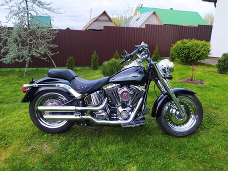 2009 Harley-Davidson Fat Boy, чёрный, 780000 рублей, вид 5