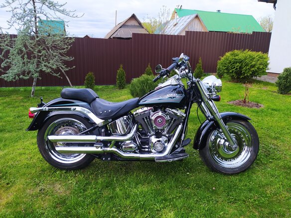 2009 Harley-Davidson Fat Boy, чёрный, 780000 рублей - вид 4