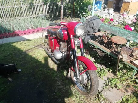 1961 Jawa 350/360, пурпурный, 59086 рублей, вид 2