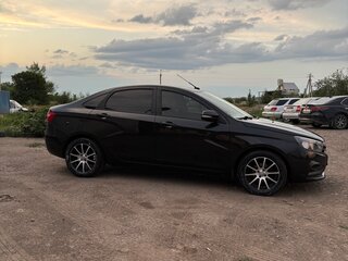 2016 Lada (ВАЗ) Vesta I, чёрный, 740000 рублей, вид 4