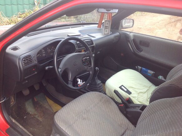 1994 Nissan Sunny, красный - вид 7